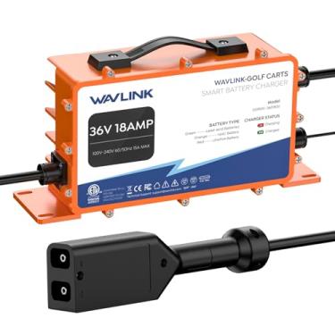 Imagem de WAVLINK Carregador Para Carrinho De Golfe, 36 V 18 A, Saída 738 W, À Prova D'Água Ip67, Compatível Com Lifepo4/Nmc/Chumbo-Ácido (Plugue D Rxv/Ezgo)