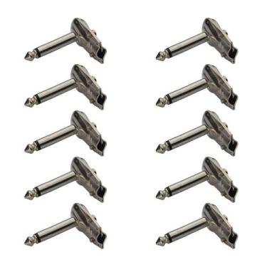 Imagem de 10x Plug P10 Mono Premium Profissional 90º Graus Cachimbo - PIX