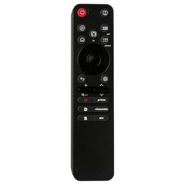 Imagem de AKB76046602 MR25GA compatível com controle remoto LG TV, OLED C5, B5, G5 e M5 AI Voice Magic, substitui para LG TV Control MR25GA, com 6 teclas de atalho, função de ponteiro, garantia de 5 anos