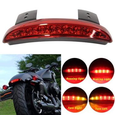 Imagem de Luz de freio LED Fender Edge traseira de motocicleta para Harley - Ric