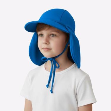 Imagem de Chapéu Boné Bebê Infantil Proteção Solar Com Aba E Cordinha - Fofotinh
