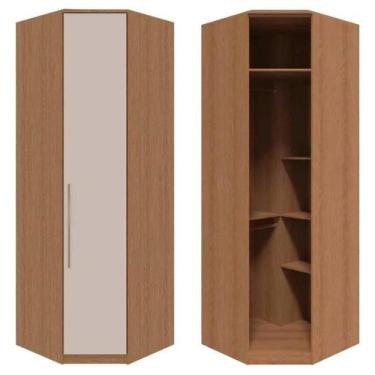 Imagem de Guarda Roupas Casal Modulado Para Canto Obliquo 234cm Setiba Plus Rimo