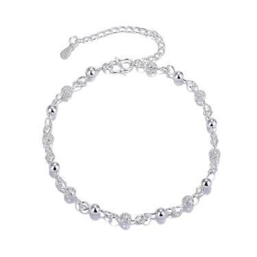 Imagem de Pulseira Silver Ball #1 com miçangas finas