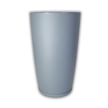 Imagem de Vaso Cone Com Prato (30x45) Cor Cimento OVASO