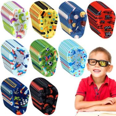 Imagem de Painel de tapa-olhos adesivos para crianças e meninos, 45 unidades e 9