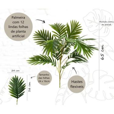 Imagem de Planta Palmeira Artificial Decoração Casa - PlantaImport