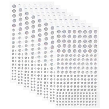 Imagem de Adesivos autoadesivos de strass para rosto de festival, pedras de maquiagem, decalques para artesanato e decoração de strass para mulheres