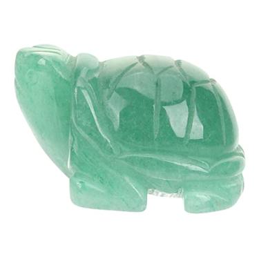 Imagem de Estatueta de tartaruga de cristal pequena estátua de tartaruga para decoração de aquário decoração de mesa e decoração de casa e decoração de mascote para Feng Shui e decoração de mesa