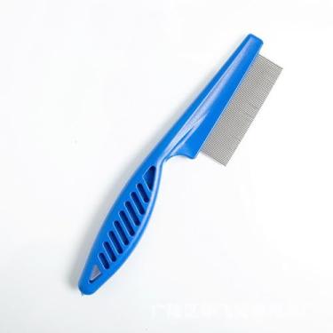 Imagem de Pente de pulgas para cães e gatos, pente de piolhos para animais de estimação, ferramenta de limpeza de dentes finos para remover manchas de lágrimas, pulgas, caspa, piolhos