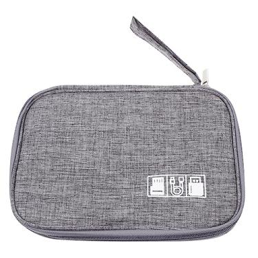 Imagem de Bolsa organizadora de acessórios eletrônicos, organizador de tecnologia portátil para cabos, carregadores e fones de ouvido e design respirável para viagens e uso diário