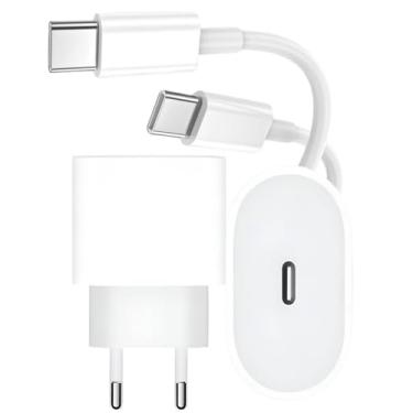 Imagem de Kit Carregador Turbo 30W USB-C com Cabo Tipo-C para Tipo-C Carga Rápida PD 3.0 Compatível com iPhone 15 e Modelos Superiores, Samsung, Xiaomi, Motorola, iPad e Outros Dispositivos USB-C
