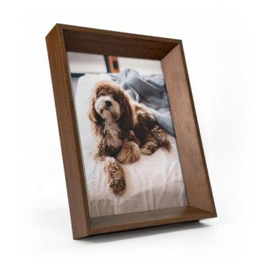 Imagem de Porta Retrato 10x15 De Vidro Chanfrada Decorativo Foto Vertical Horizo