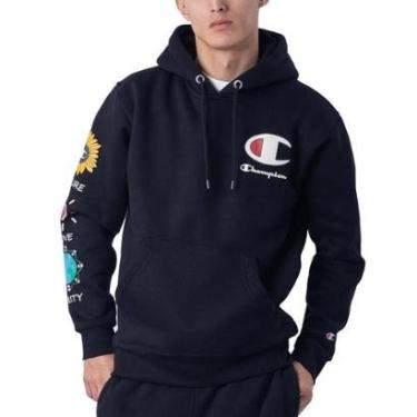 Imagem de Moletom Canguru Champion Nurture Nature Black-Masculino