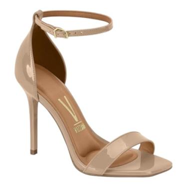 Imagem de Sandalia Feminina Vizzano 6504.100 Bico Quadrado Salto Fino Alto