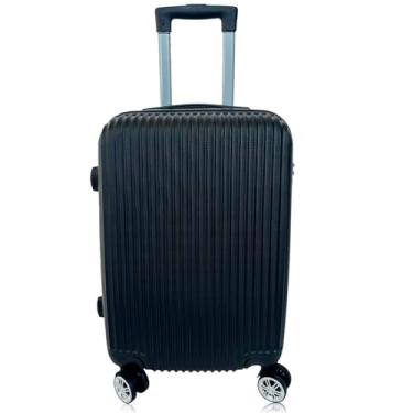 Imagem de Mala de Viagem ABS Premium, Bordô, Rodinhas Duplas 360°, Sistema de Cadeado Secreto, Ideal para Bagagem de Mão, Resistente a Impactos Preto