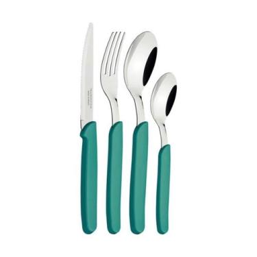 Imagem de Faqueiro Tramontina Carmel 24 Peças Turquesa Médio, 7466C