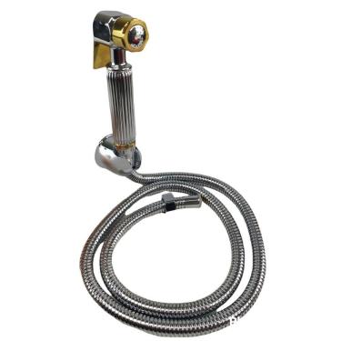 Imagem de Ducha Higienica Luxo De Mao Chuveirinho Suporte Metal Cromo Banho Banheiro