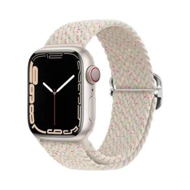 Imagem de Pulseira De Elástico Trançado Solo Loop Para Apple Watch De 45mm 44mm 