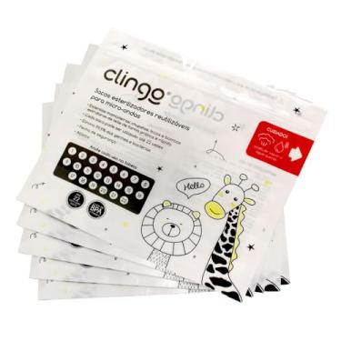 Imagem de Esterilizador Smart para Micro-ondas, 5 Unidades, 24 x 21 x 2 cm, Elimina 99% das Bactérias, para Mamadeiras, Chupetas e Bombas Extratoras