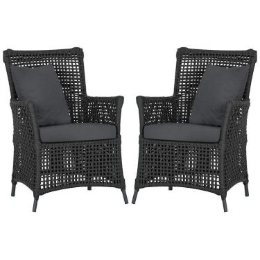 Imagem de Poltronas Igapó Alumínio Pintura Preta Corda Náutica E11 Preto