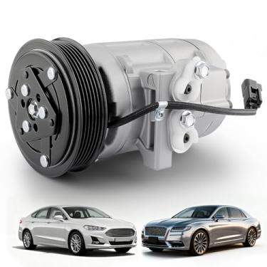 Imagem de Compressor AC compatível com Ford Expedition F-150, 2008-2010 Ford F-250 350 450 Super Duty, F53 & Lincoln Navigator Mark LT CO 10905X 9C3Z19703A 7C3Z19703AA Compressor de ar condicionado