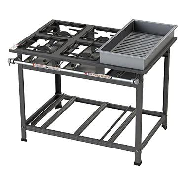 Imagem de Fogão Industrial Itajobi 4 Bocas Alta Pressão e Banho Maria Ativo P7