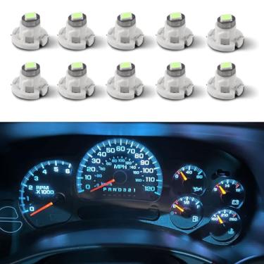 Imagem de HQRNYP Lâmpada LED 10 peças T4.2 Neo Wedge base de 10 mm, luz de painel interior do carro, 12 V IP65 à prova d'água 3030 chip LED super brilhante luz indicadora A/C, lâmpada indicadora de interruptor