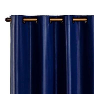 Imagem de Cortina Blackout PVC 2,80m x 1,60m 100% Policloreto de Vinila - Azul M