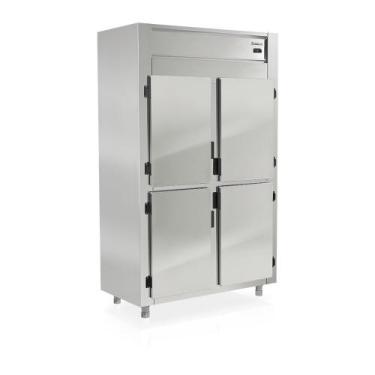 Imagem de Refrigerador 4 Portas GREP4P Inox GELOPAR 110v, 110V, Inox