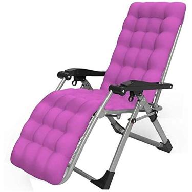 Imagem de Espreguiçadeira de jardim, cadeira dobrável, cadeiras de acampamento, espreguiçadeiras, terraço, espreguiçadeira, jardim e exterior, cadeira dobrável de gravidade zero com almofada de algodão