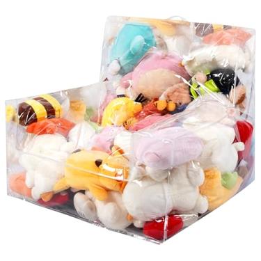 Imagem de Capa de cadeira de brinquedo de pelúcia transparente de PVC de 100 l com fecho de zíper, assento de brinquedo de pelúcia transparente transparente, cadeira de saco de feijão para armazenamento de