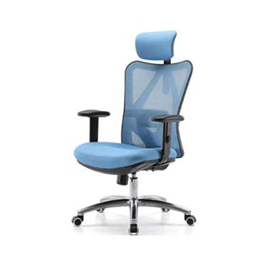 Imagem de Cadeira de escritório cadeira de jogos cadeira de computador cadeira de computador malha multifuncional executiva giratória cadeira de escritório ergonômica com ajustável (cor: D)