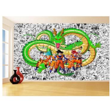 Imagem de Papel De Parede Dragon Ball Goku Vegeta Anime 3,5M Dbz135 - Você Decor
