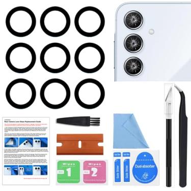 Imagem de GREEN FUSION Peça de reposição de vidro para lente de câmera traseira de 3 peças compatível com Galaxy A55, com ferramentas e instruções