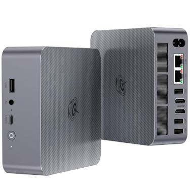 Imagem de Beelink Mini PC SER5 Pro 5800H, AMD Ryzen 7 5800H (até 4,4 GHz), 16GB DDR4 1TB M.2 PCIe3.0 SSD Mini Computadores de Alto Desempenho, Suporte 4K Triplo Display/WiFi6/BT5.2/ 1000Mbps LAN Home/Office