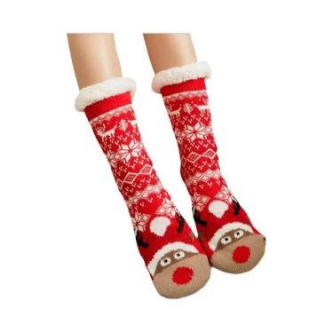 Imagem de Casaco de Pelúcia Feminino para Inverno - Pinguim, Veado, Urso - Quent