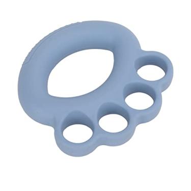 Imagem de Naroote Treinador de Força de Dedo Exercitador de Aperto de Mão de Silicone Macio para Crianças e Adultos, Treinador de Aperto para Guitarrista Pianista, material: Silicone (Azul)