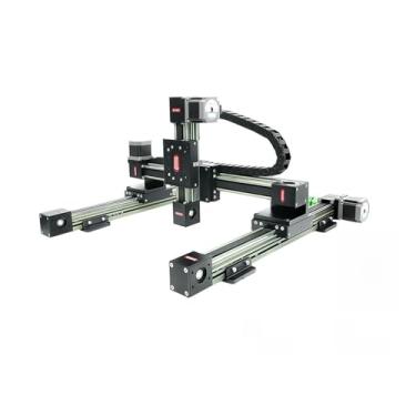Imagem de RXP-L-45 3 eixos CNC Linear Stage Belt Drive XYZ Gantry Stepper Motor 500 mm Rail Robot Table (Gguide Nema 23 Drive, 900mm)