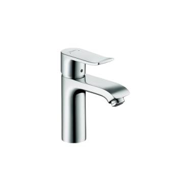 Imagem de hansgrohe Torneira de pia de banheiro Metris Modern Timeless Easy Clean 1 alça 1 17,78 cm de altura cromada, 31204001