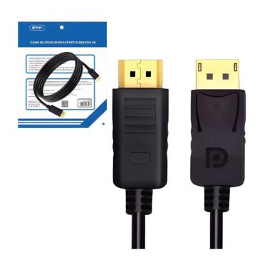 Imagem de Cabo DisplayPort 1.2 - 3 metros - Preto - Knup KP-YP5006