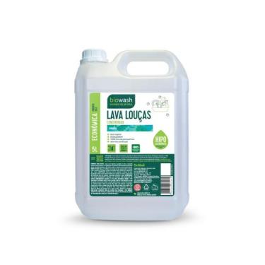 Imagem de Detergente Lava Louças Menta Biodegradável Biowash 5L