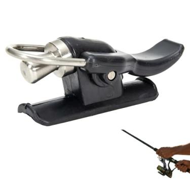 Imagem de YAFIYGI Lançador de isca de gatilho de lançamento de canhão Breakaway auxílio de elenco para varas e bastões de praia carretel giratório acessórios de equipamento de surfe extensor protetor de dedo