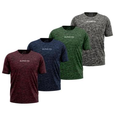 Imagem de Kit 4 Camisetas Dry Alpha Co Masculina-Masculino