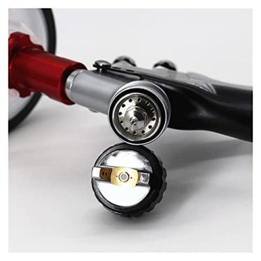 Imagem de Mini pistola de pistola de pulverizador Pistola de pulverizador de pistola de ar com 165 / 400cc pistola de pintura de pintura de tinta e adaptador 1.2mm bocal airbrush(400cc)