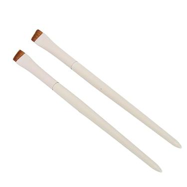 Imagem de Generic Pincel de Sobrancelha Angular Ultrafino para Contorno Preciso, Conjunto de Pincéis de Sobrancelha de Maquiagem 2pcs para Salas de pó, Fibra