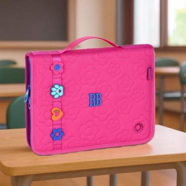 Imagem de Estojo Escolar Maleta Box Rebecca Bonbon Original Clio, Rosa