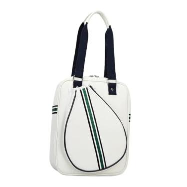 Imagem de IEUDNS Bolsa para Raquete de Tênis à água, Prática E Moderna, Ideal para Viagens E Atividades Ao Ar Livre, para Iniciantes, Branco 1 Ombro