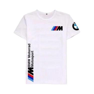 Imagem de Camiseta Masculina BMW De Verão Com Manga Curta, Estilo Esportivo Raci