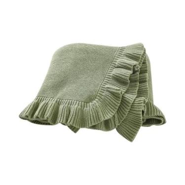 Imagem de Cobertores Unissex Para Bebês 90x70cm Em Malha Lisa Para Carrinho, Ber