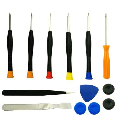 Imagem de CTHTBZ Kit de reparo de chave de fenda para Xbox One Series S X Elite Core, para PS4 PS5, para Nintendo Switch Lite OLED Pro, Y1.5 +2.0 +1.5 T6 T8 T9 Chave de fenda Torx, pinças, ferramentas abertas